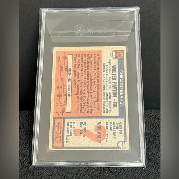 1976 Topps Football #148 Walter Payton Chicago Bears RC Rookie HOF SGC 1 - Picture 2 of 4